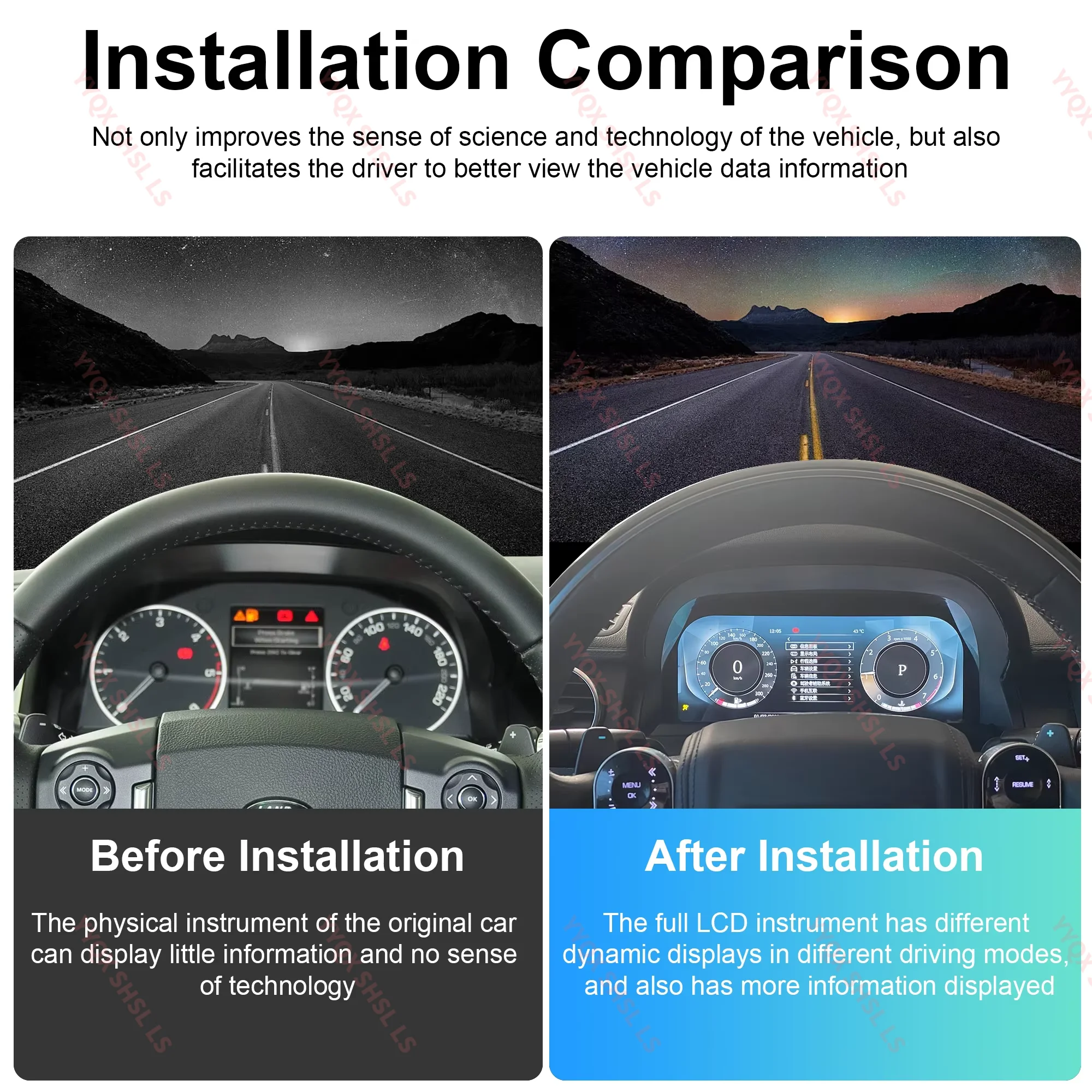 12.3 Inch Screen LED Display Instrument LCD Digital Cluster Car Dashboard for Land Rover Discovery 4 2010- 2019 Auto Speedometer