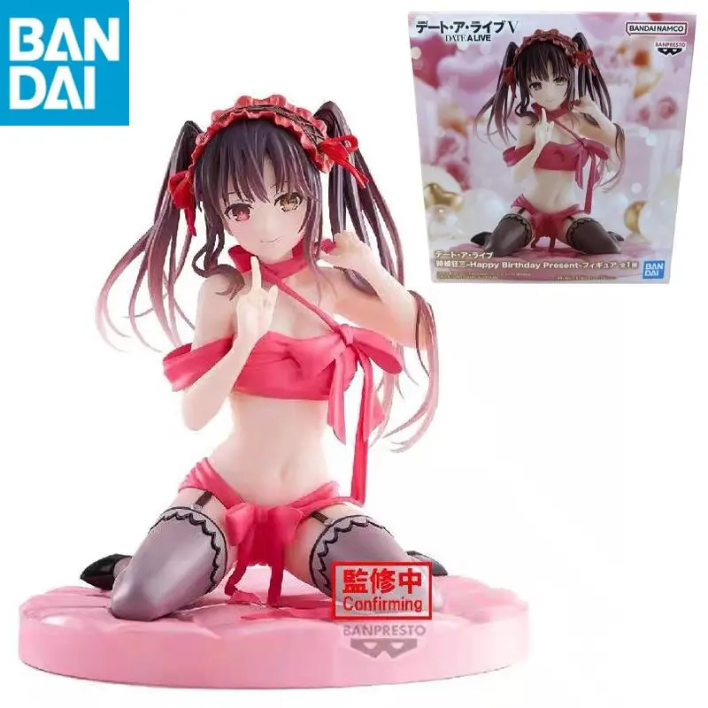 

In Stock BANDAI NAMCO BANPRESTO Date a Live Tokisaki Kurumi Happy Birthday Present 12cm PVC Figure Model Collector Figurine Toy