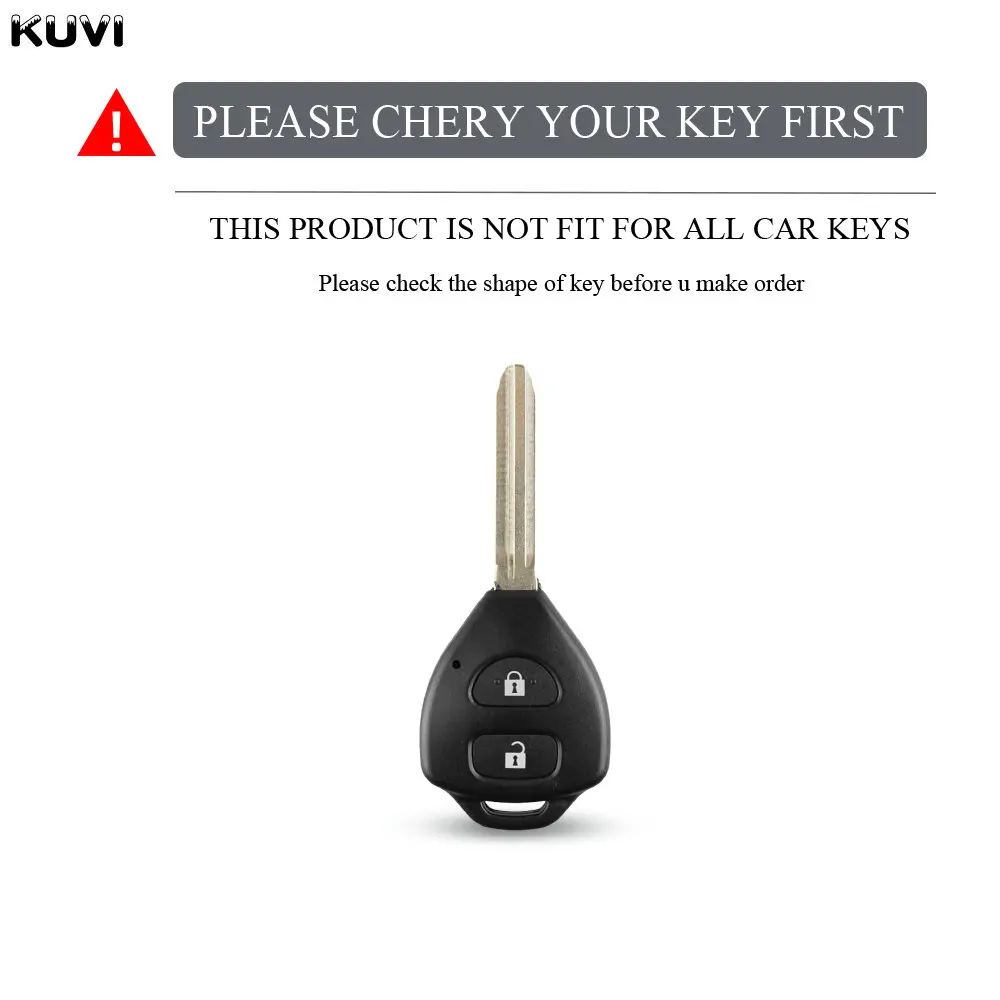 TPU Shell Fob For Toyota Corolla Camry Reiz RAV4 Crown Avalon Venza Matrix Yaris 4Runner Blank Bag Car Key Case Cover Keychain