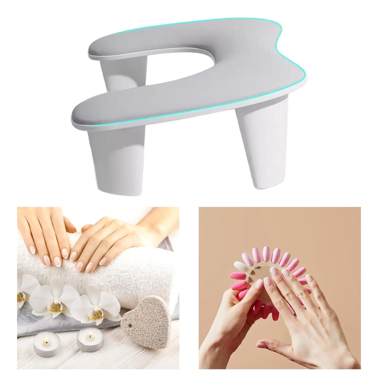 Manicure Armrest Nail Pillow Portable Nail Art Accessories Manicure Pillow Nail Hand Rest for Stage Performance Fingernails