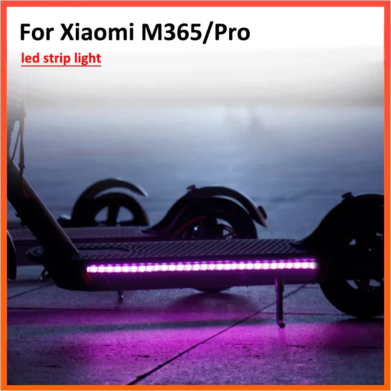 1 takım LED işık şeridi RGB şerit işık için Xiaomi M365 Pro 1 S Ninebot elektrikli Scooter
