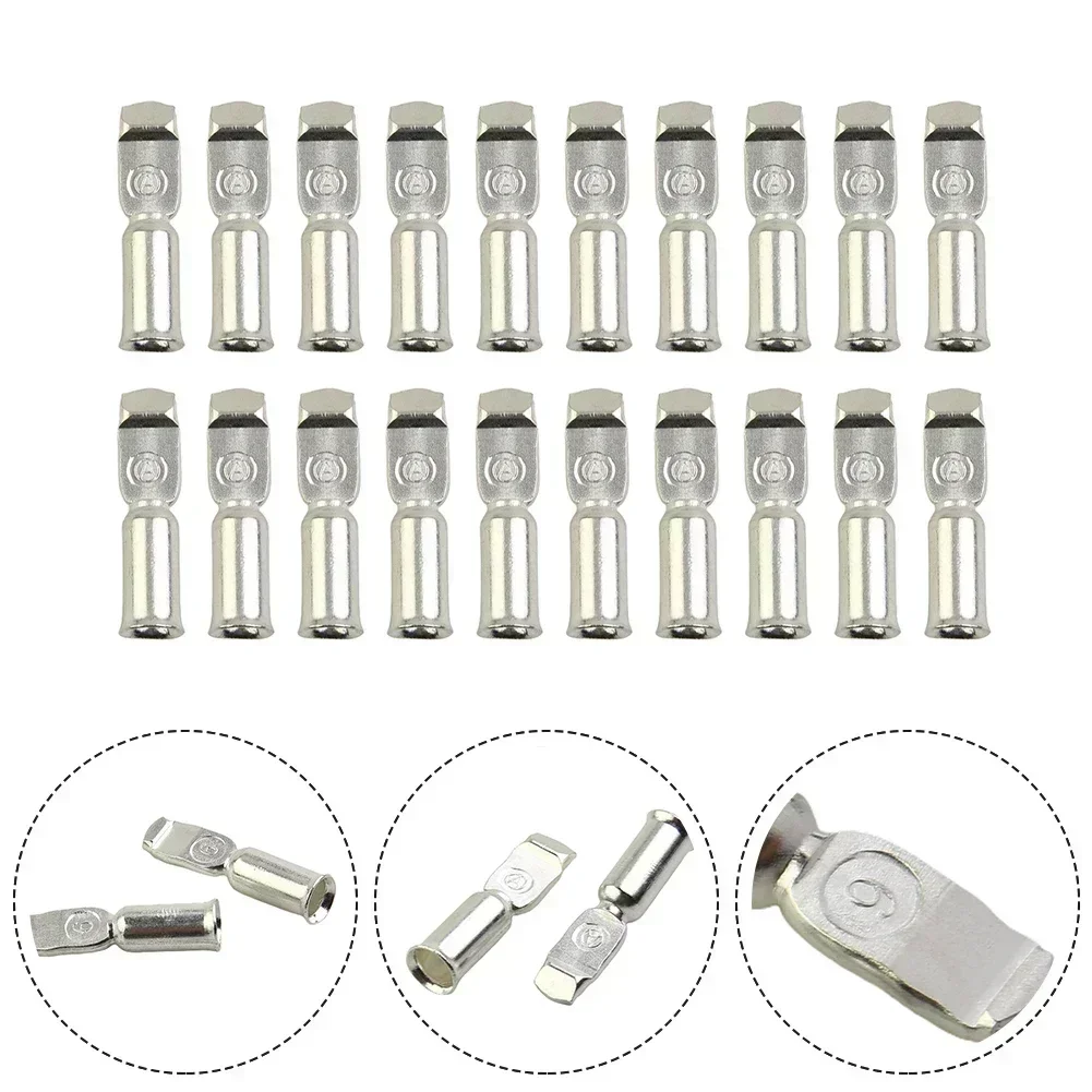 For 50A Copper Terminal Set Includes 20 Connectors Compatible With For Anderson Style Contacts Great For Batteries