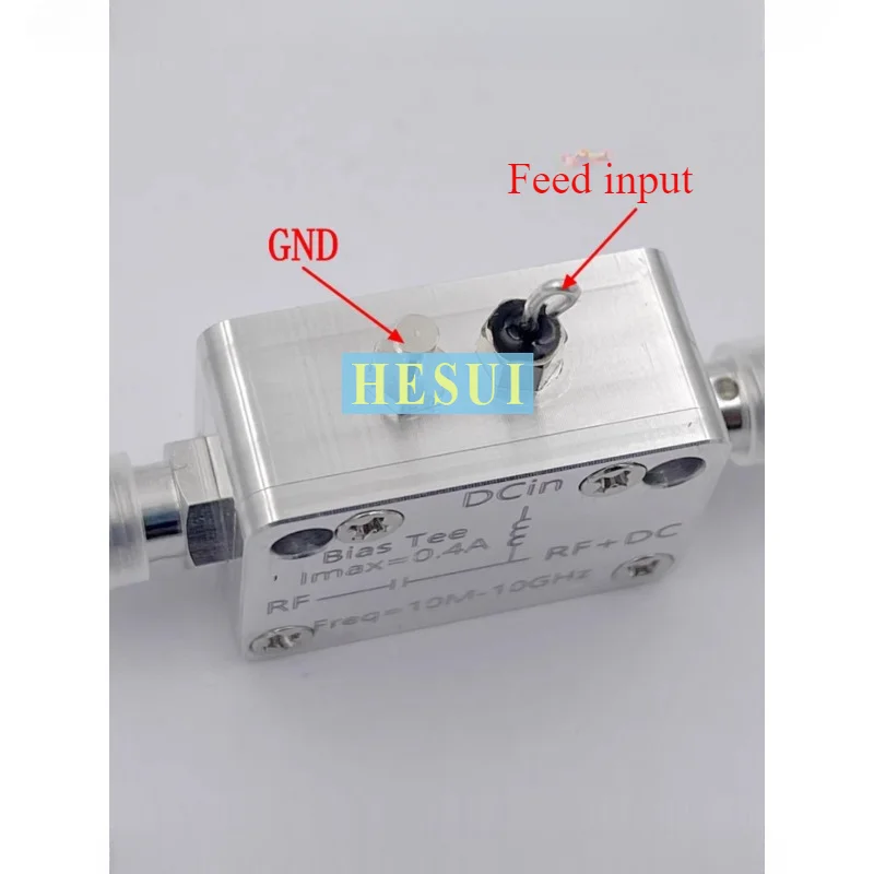 10M-10G RF straightener SMA DC feed coaxial bias 400mA