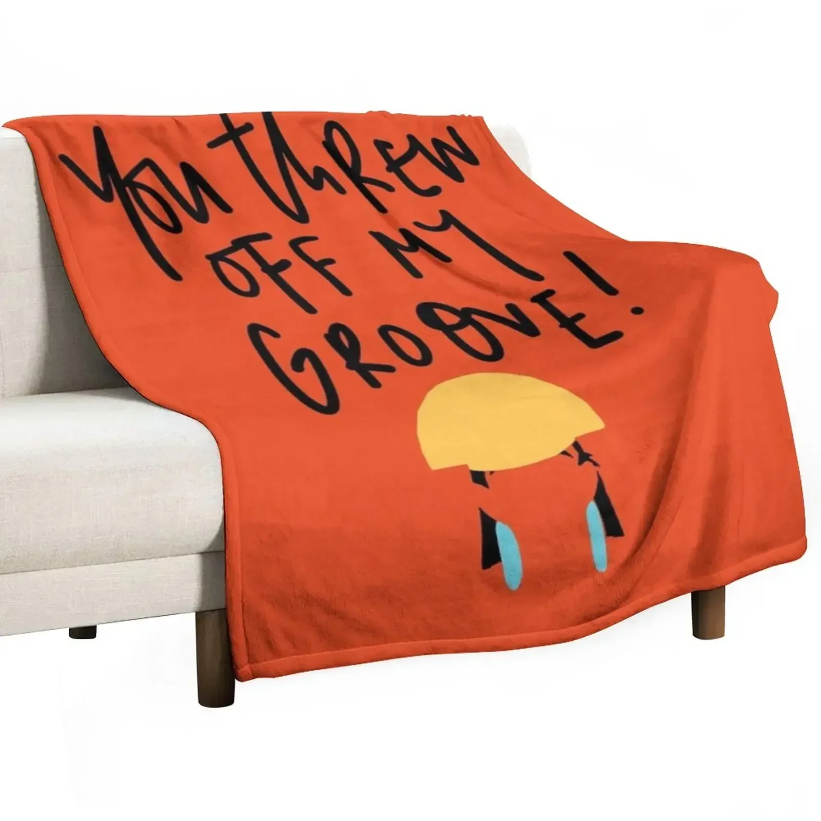 

You threw off my groove! RED Throw Blanket christmas decoration Plaid halloween bed plaid Blankets