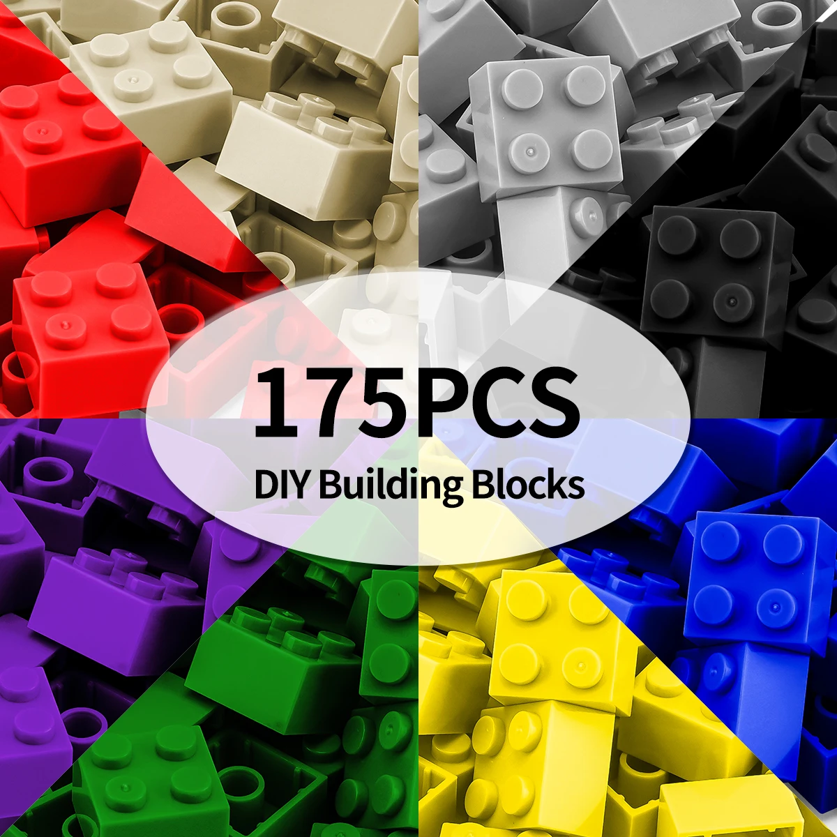 Blocs de construction DlY 200g2x2, figurines épaisses, 2x2 points, taille éducative et créative, compatibles avec les jouets en plastique pour enfants