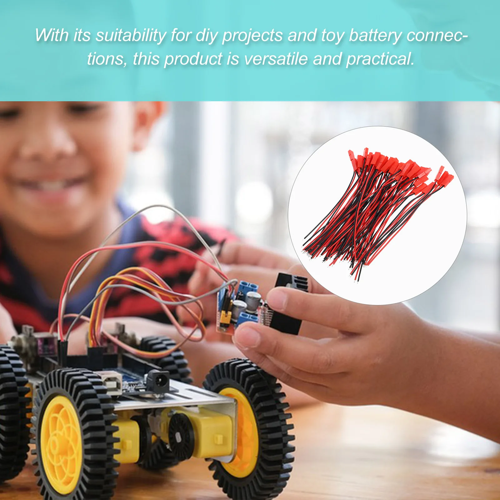 

1 Set Of Connector Cable Female Male Plug Terminal Wire For Diy Crafts Multi-Function Connector Plug Cable Reliable