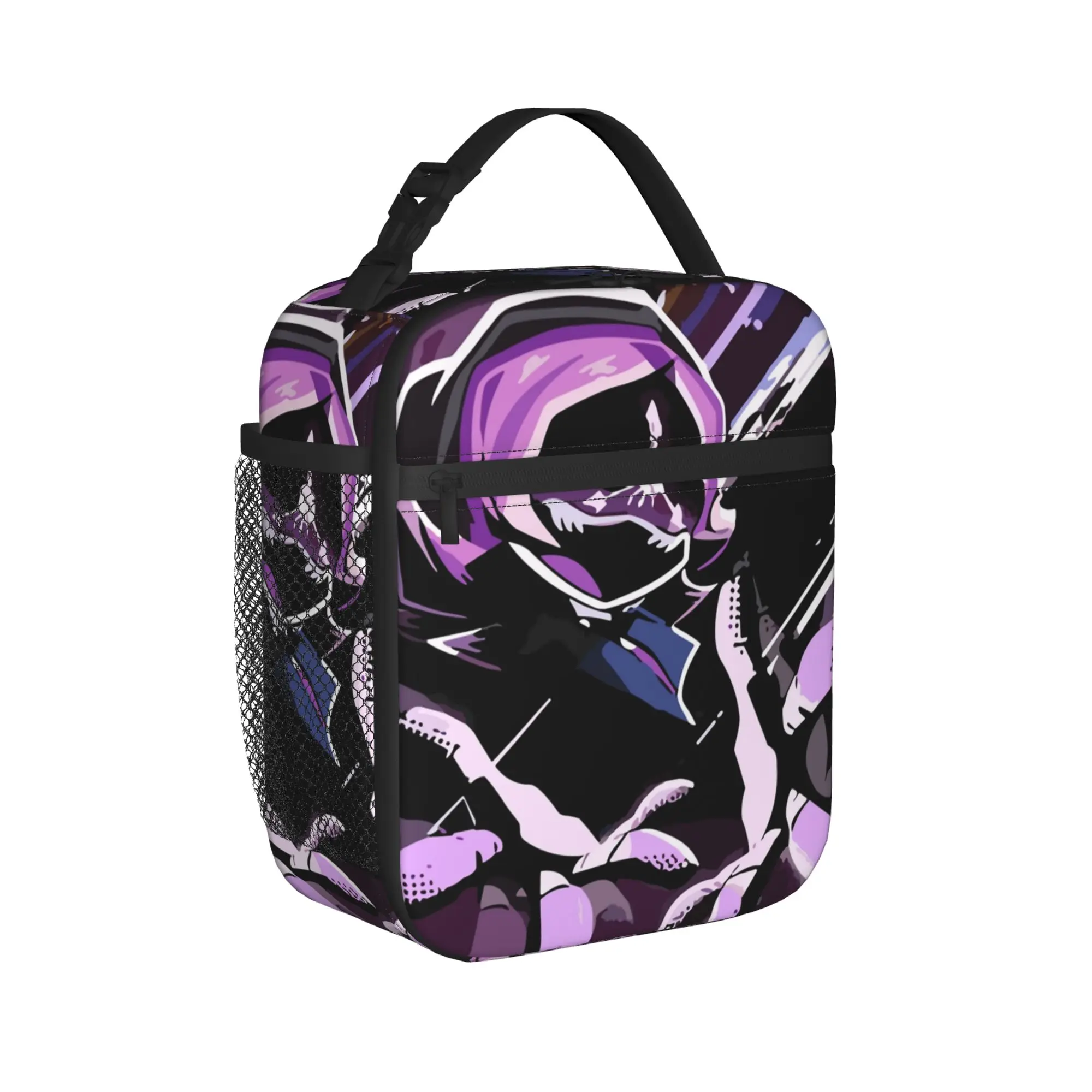 Murder Drones Insulated Lunch Bag Cooler Bag Reusable,Lunch Container Game High Capacity Lunch Box Tote Food Bag Beach  Picnic