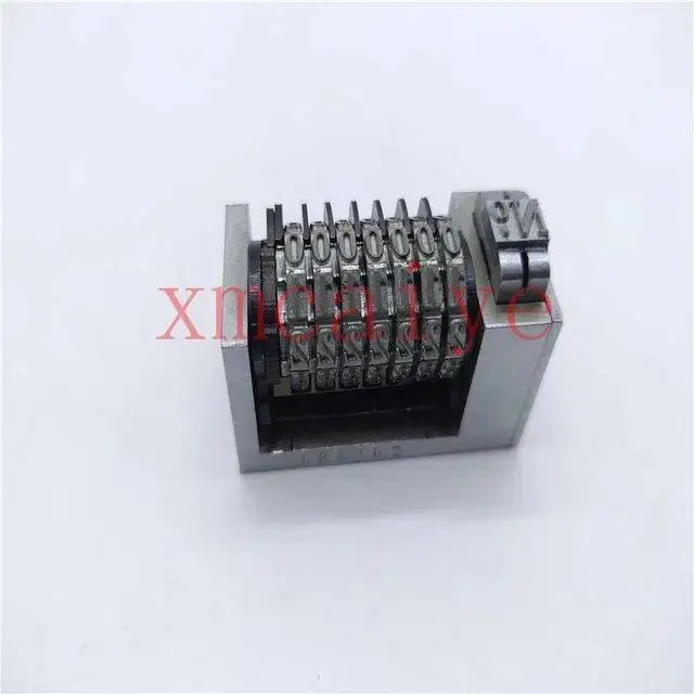 

Free Shipping 1 Pieces 7 Digit 4X8 Roman Jump Clockwise 0.1.2.3.4.....Letterpress Numbering Machine