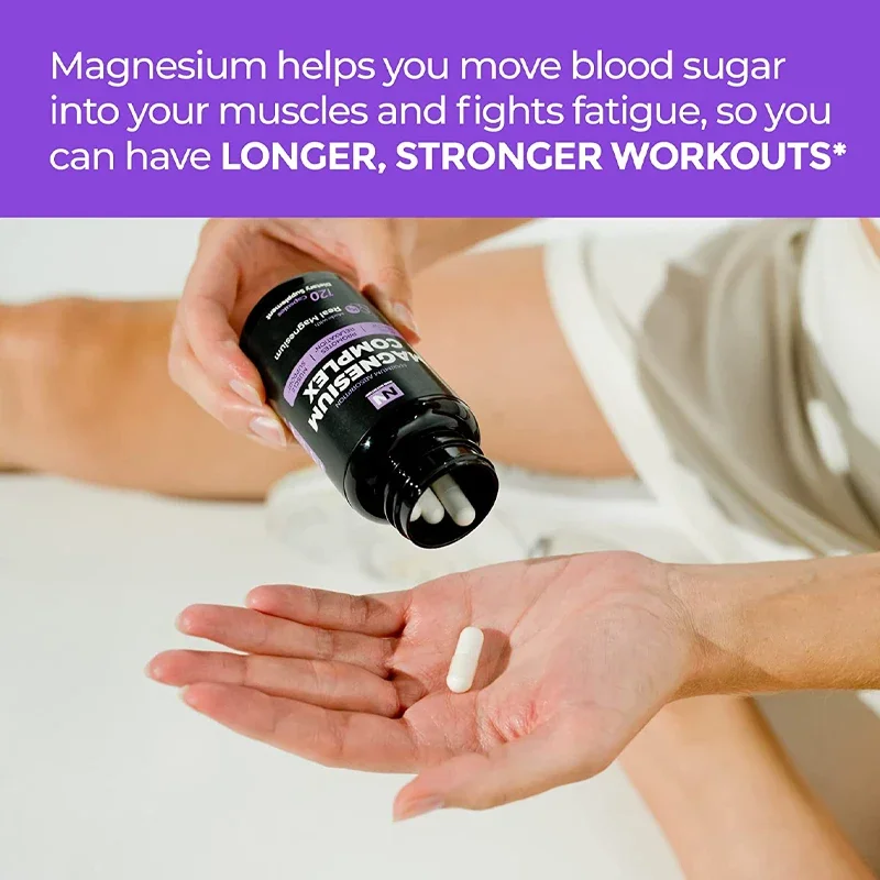 Magnesium Citrate Capsules | for Bone & Muscle Health, Plus Sleep, Relaxation & Stress Support Magnesium Oxide