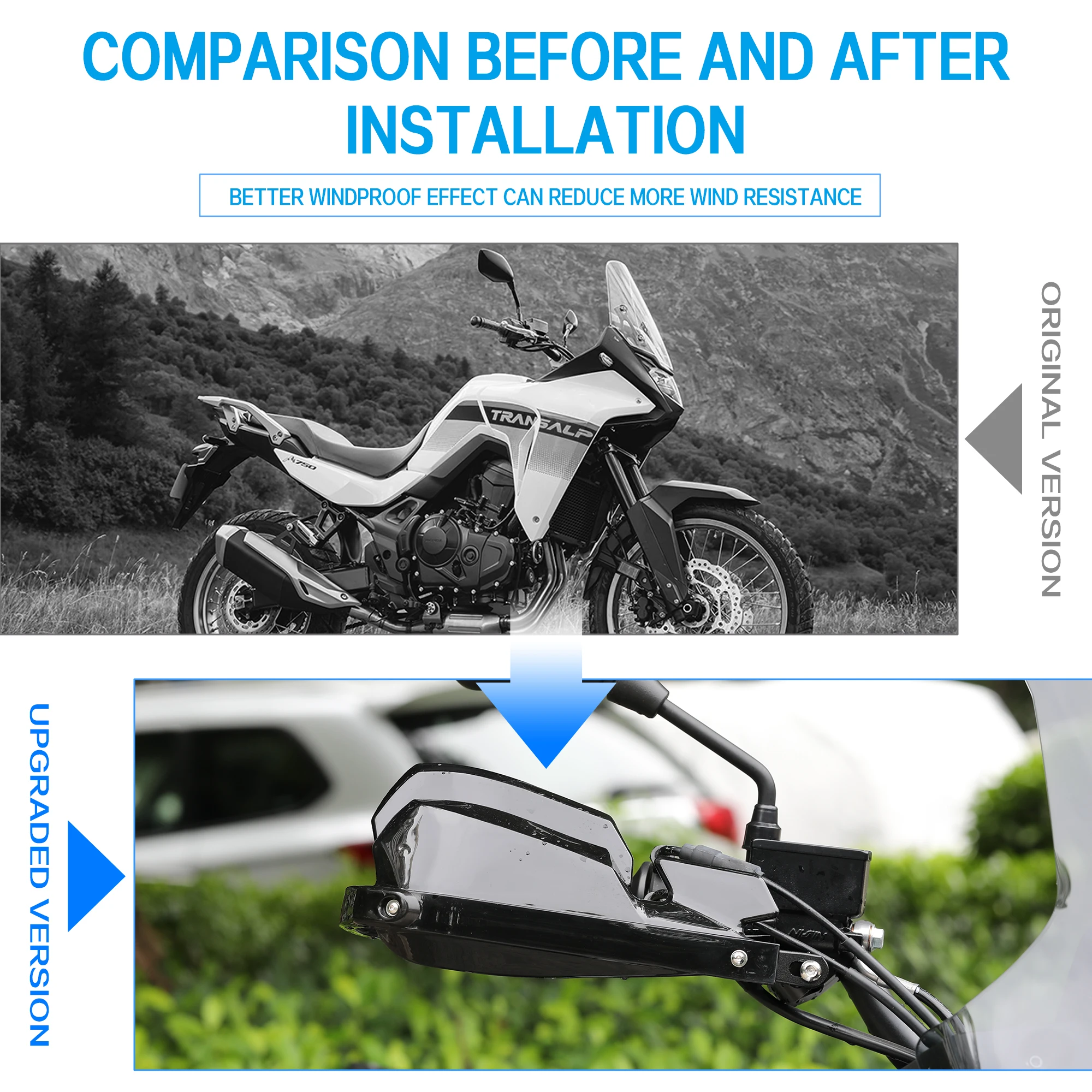 For HONDA XL750 TRANSALP XL750 Motorcycle TRANSALP750 Hand Guards Lever Protector Handlebar new aluminum alloy Handguard Shield