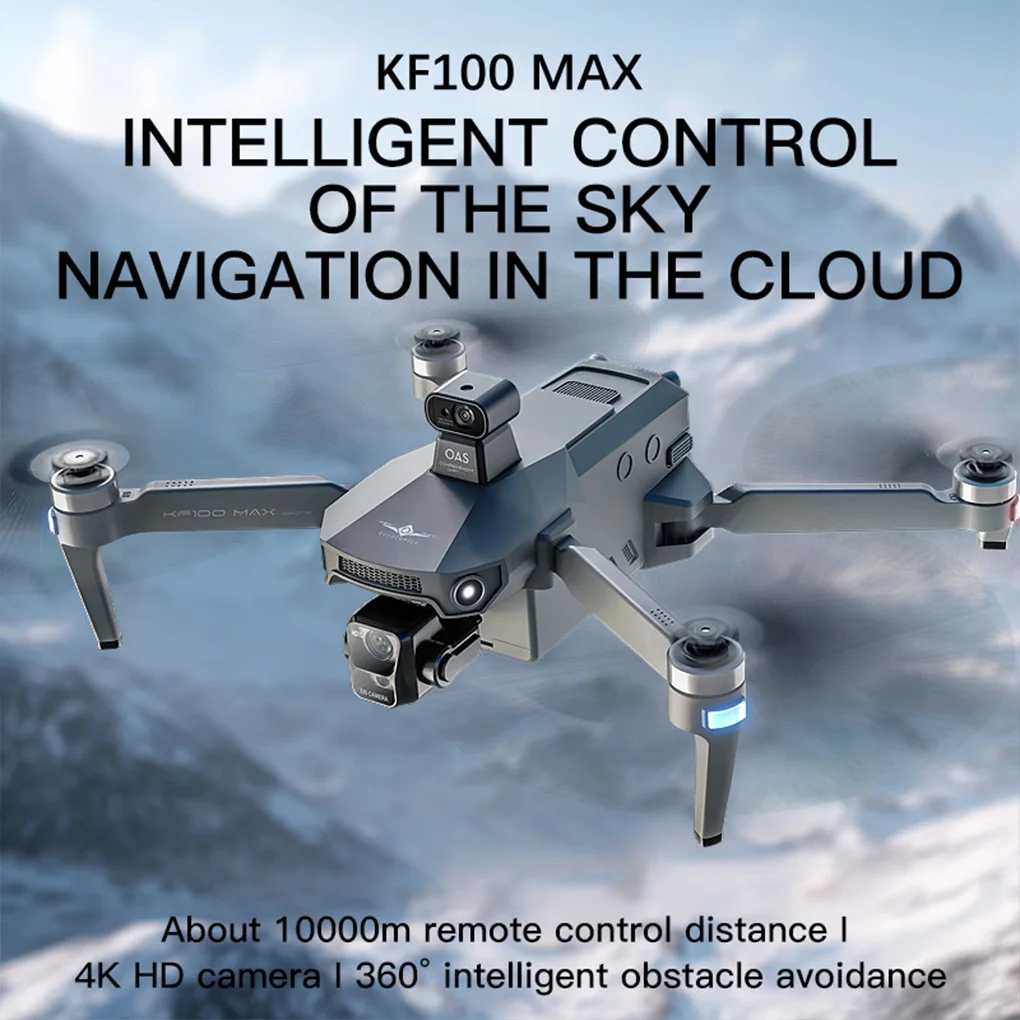 

KF100 MAX Профессиональный 4K 3-осевой подвес HD Аэрофотосъемка GPS Дрон для предотвращения препятствий Цифровая передача изображения RC игрушки