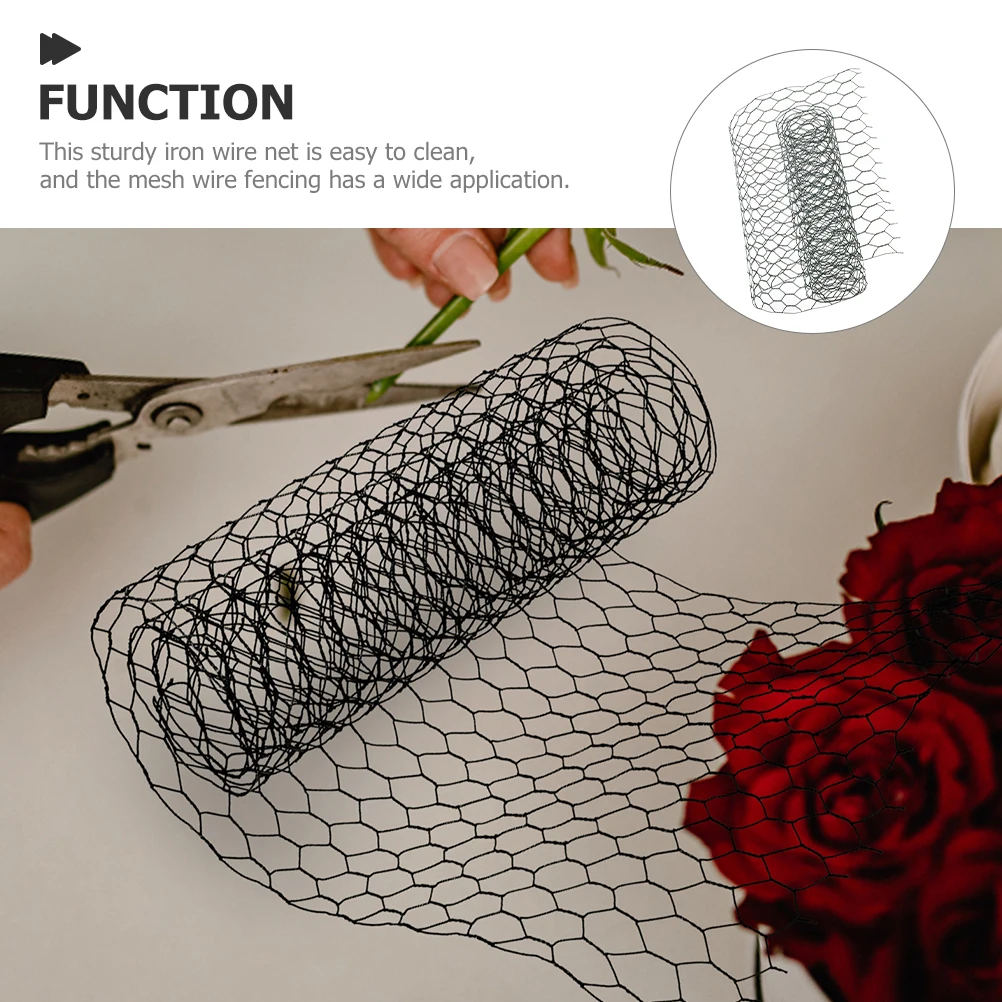 

Flower Arrangement Wire Netting 1 Roll Heavy Duty Iron Mesh for Crafts Fencing Decor Floral Chicken Wire Net Garden Utility Grid