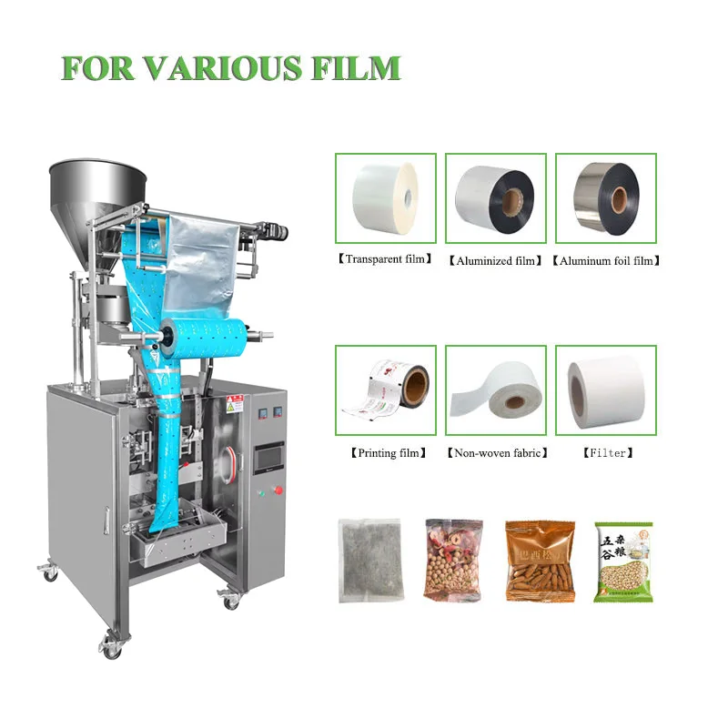 High Speed Vertical Form Fill Seal Machine for Granule Powder Liquid Paste Automatic Sachet Pouch Bag Filling Sealing