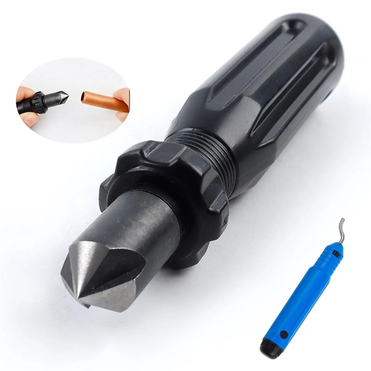 Short Length Hand Reamer & Countersink Deburring Tool Manual Reamer Metal