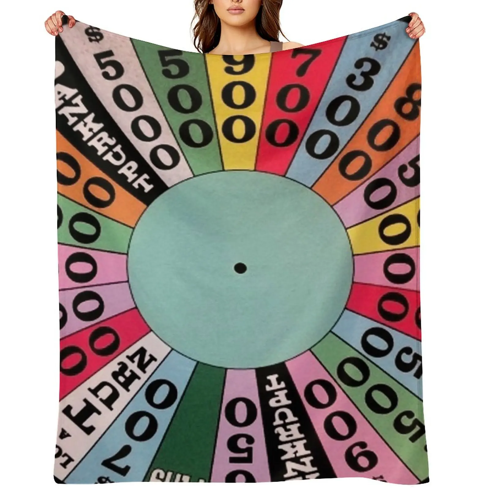 Wheel of Fortune carnival wheel (game show) Throw Blanket Softest Thermals For Travel Large Furrys Decorative Beds Blankets