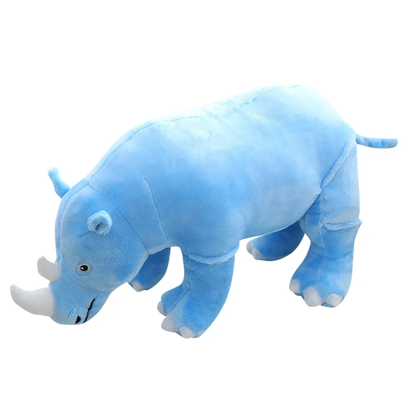 Gesimuleerde Dierenpop Neushoorn Knuffel Schattige Pop Kinderdag Verjaardagscadeau Dier Kruising Knuffels Kawaii Pluche