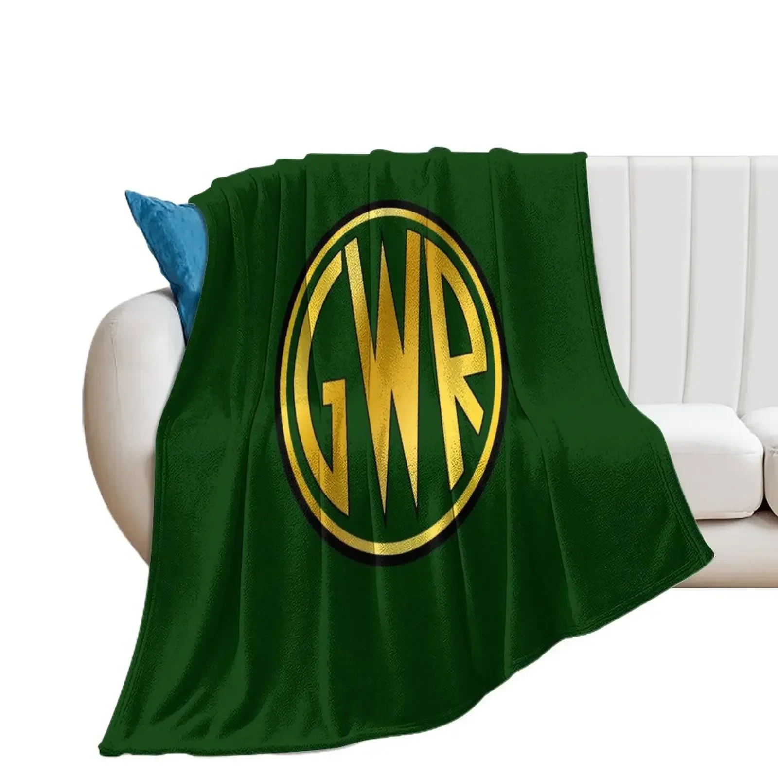 GWR Roundel or Shirt Button (1934- 1942) Throw Blanket Furry Blankets Sofas Of Decoration Soft Big Cute Blankets