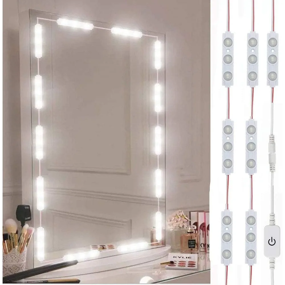 

Led Vanity Mirror Lights Hollywood Style Vanity Make Up Light 10ft Ultra Bright White LED Dimmable Touch Control Lights Strip