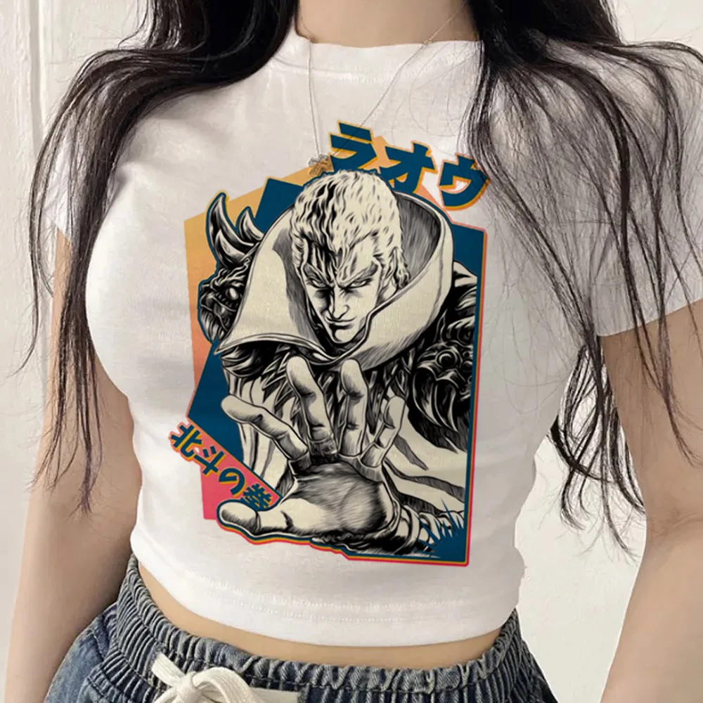Jojo’s Bizarre Adventure crop top ladies vintage anime alternative  t shirt clearance sales meme japanese graphic jojifuku