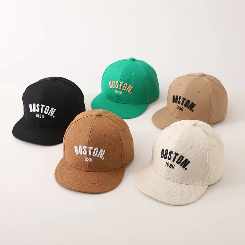 Fashion Deluxe Letter Children Embroidery Baseball Cap Girls Boy Hats Kid Summer Outdoors Sunscreen  Child Gifts Snapback