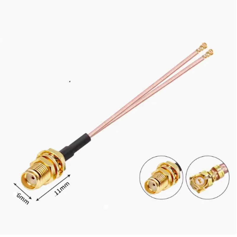 20CM long SMA female to IPEX 1/2/3/4/5 multi-head adapter cable 3G 4G WIFI antenna welding board module RF RG178 extension cable