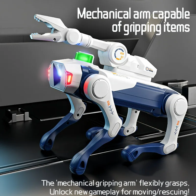 Brinquedo Carro Legal, Presente Divertido - Cão Robô RC Inteligente com IA, Brinquedo Eletrônico Interativo Programável, Carro RC Kawaii para Meninos