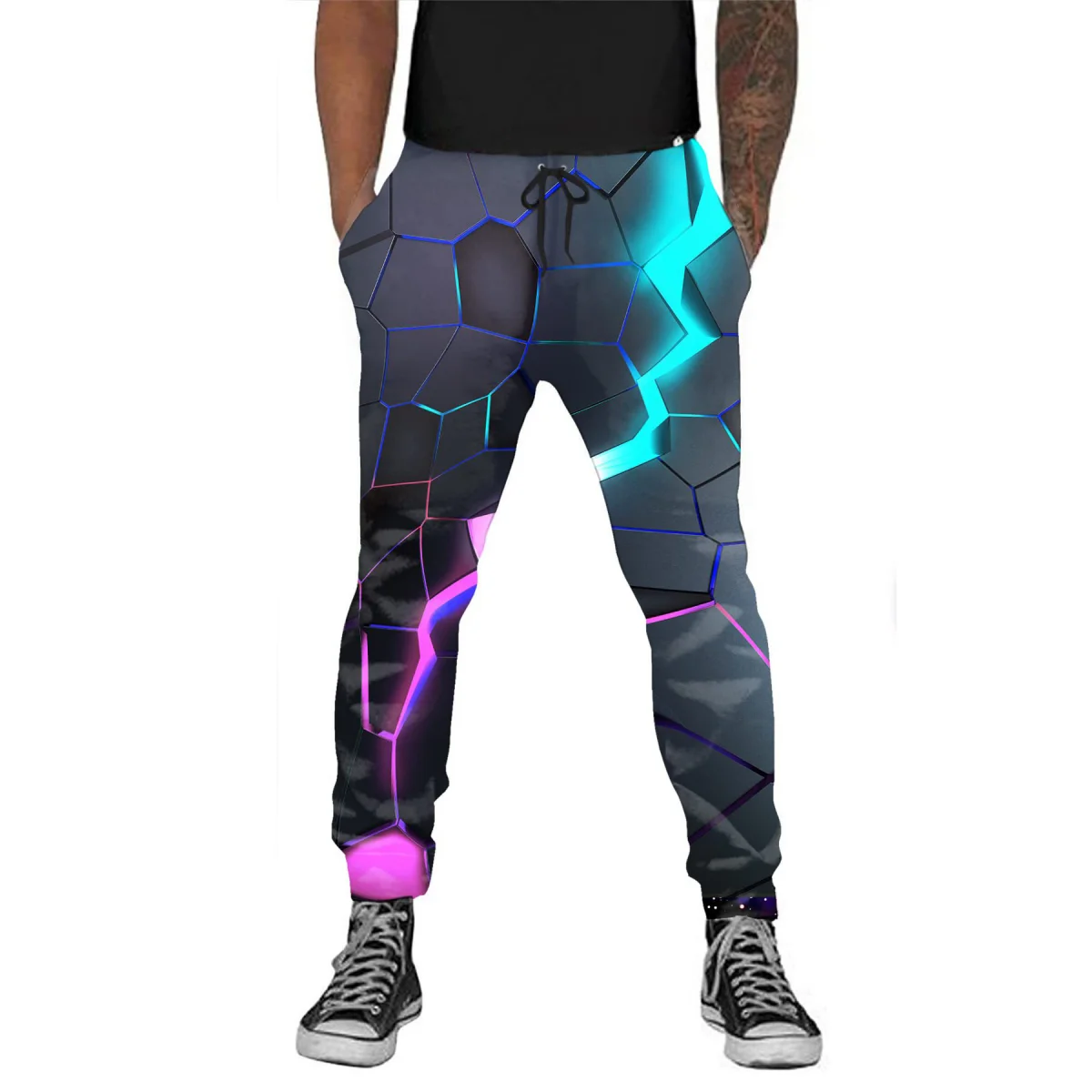 

Fashion 80s Style Jogger Sweatpants Mens Funny Joggers Pants Casual Track Pants 90s Outfit for Men Sports Athletic