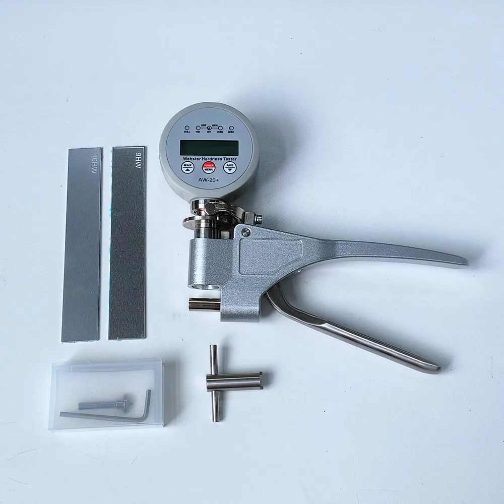 AW-20+ Vickers Hardness tester Aluminum Alloy soft metal hardness tester 0.5HW Digital display Vickers hardness tester 0~20HW