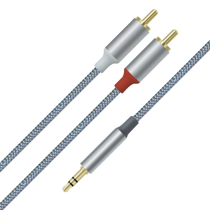 3PCS Audio Adapter Cable 3.5MM Jack Stereo Audio 3 Pole TRS Male To Dual 2 RCA Y Kabel For Laptop Tablet