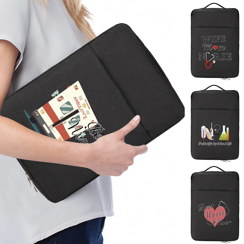 

Waterproof Laptop Bag for Apple Macbook Air 13"/Pro 15"/Pro 16 Inch Dell XPS 11 12 13 14 15 Nurse Pattern Notebook Case Handbag