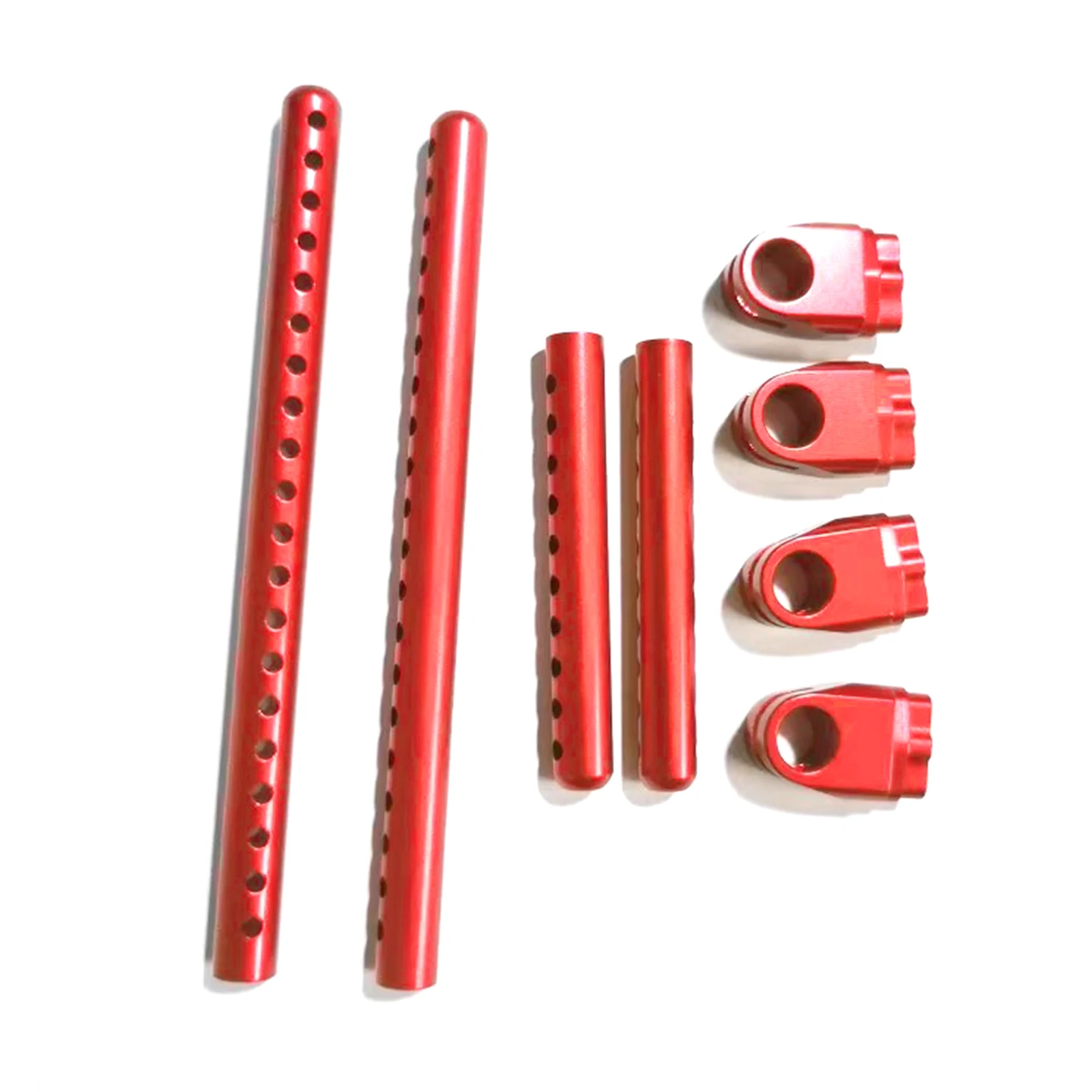 مجموعة تركيب الجسم المعدنية المجمعة لـ Tamiya TT02، تعديل الارتفاع بدون أدوات وعقد آمن مع مشابك R متضمنة