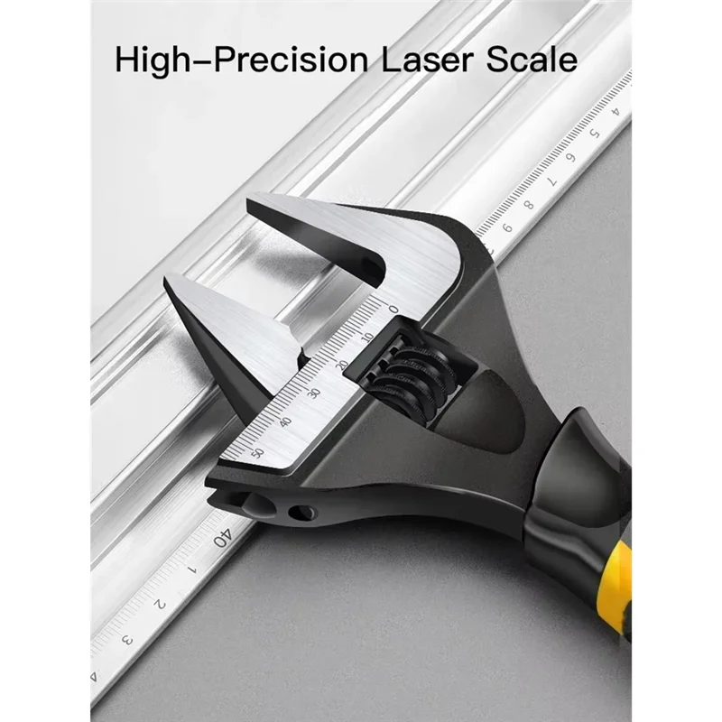 

HLZS-Bathroom Pipe For Maintaining Tool, Big Opening Ratchet Wheel Adjustable Short Handle Wrench Facilitie
