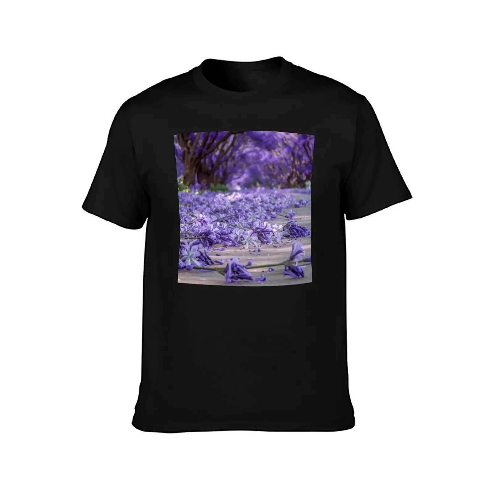 jacaranda flowers T-Shirt Street Art Print Tee Shirt