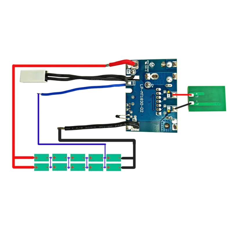 Scatola della custodia della batteria agli ioni di litio scheda di protezione della ricarica PCB per MAKITA 18V BL1830 6.0Ah LED indicatore della