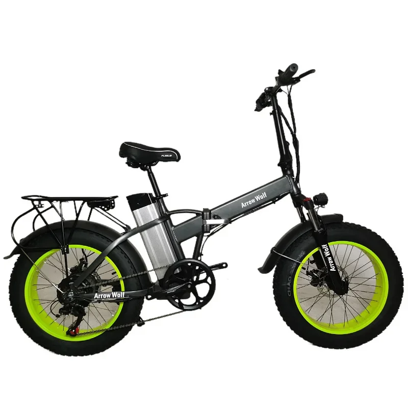 Snow electric bicycle bracket 20 inch folding power bicycle mountain folding bicycle wide tire moped