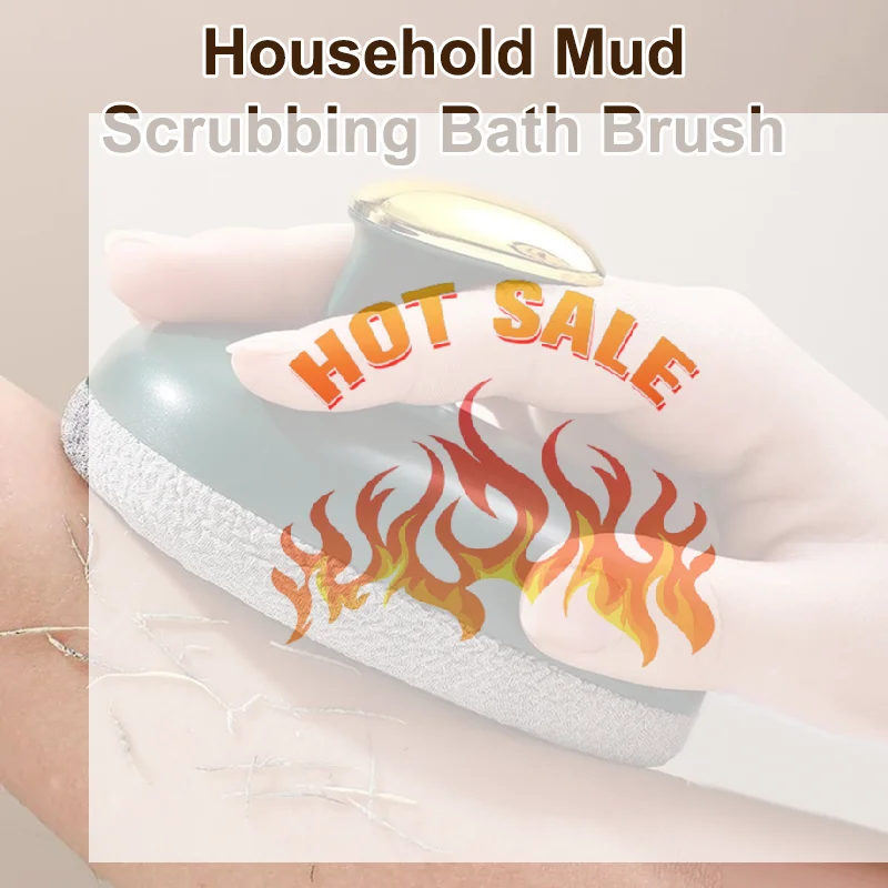 Nuovo Spazzola da bagno per la pulizia del fango Bagno domestico Scrubbing Spazzola da bagno per la schiena con supporto Velo Spazzola da bagno Bagno pulito per il corpo