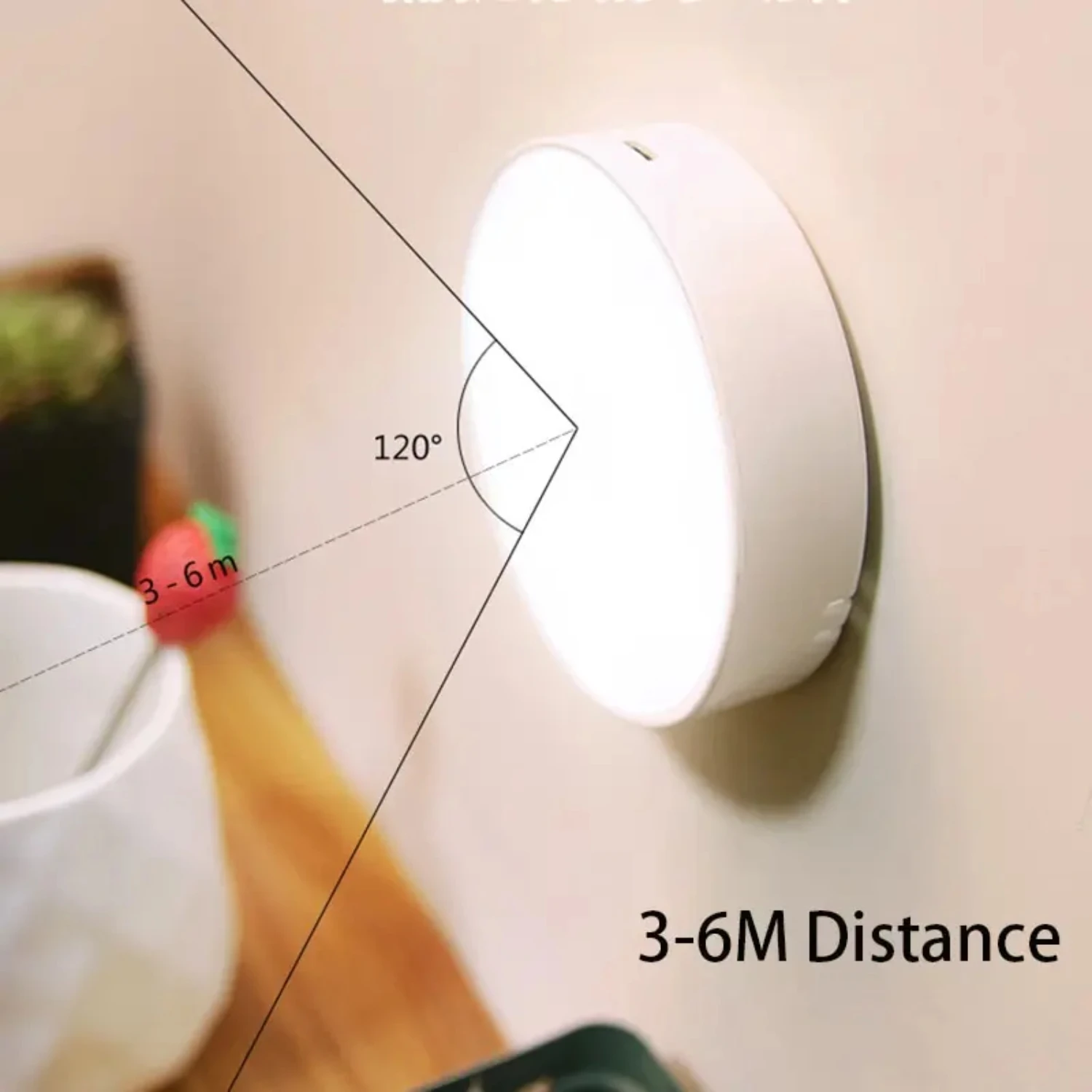 New Convenient, smart, and wireless USB rechargeable night light with human body sensor, perfect for bright emergency lighting a