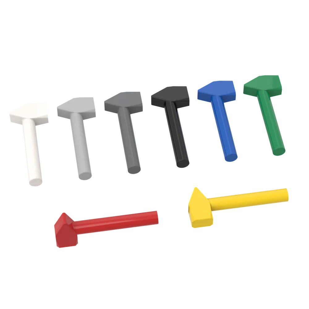 10pcs Compatible MOC Brick Parts 4522 Tool Mallet / Hammer Building Block Particle DIY Kids Brain Game Toy Birthday Gift