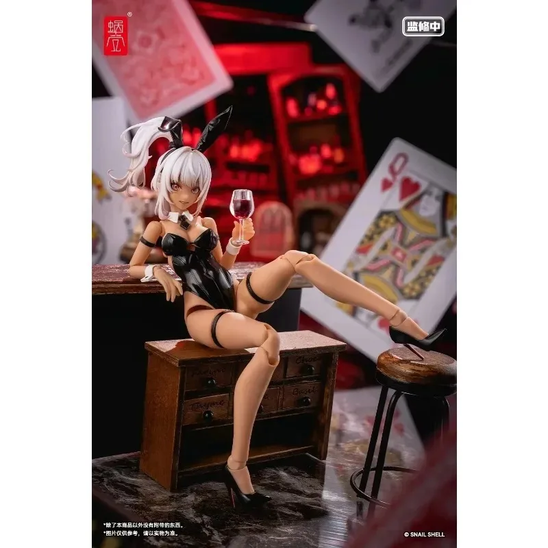 In Stocck RA-01B Aileen Black Special Snail Shell 6in Action FiguresToys 1/12 Edition Rabbit Girl Whirlwind Rabbit Locomotive
