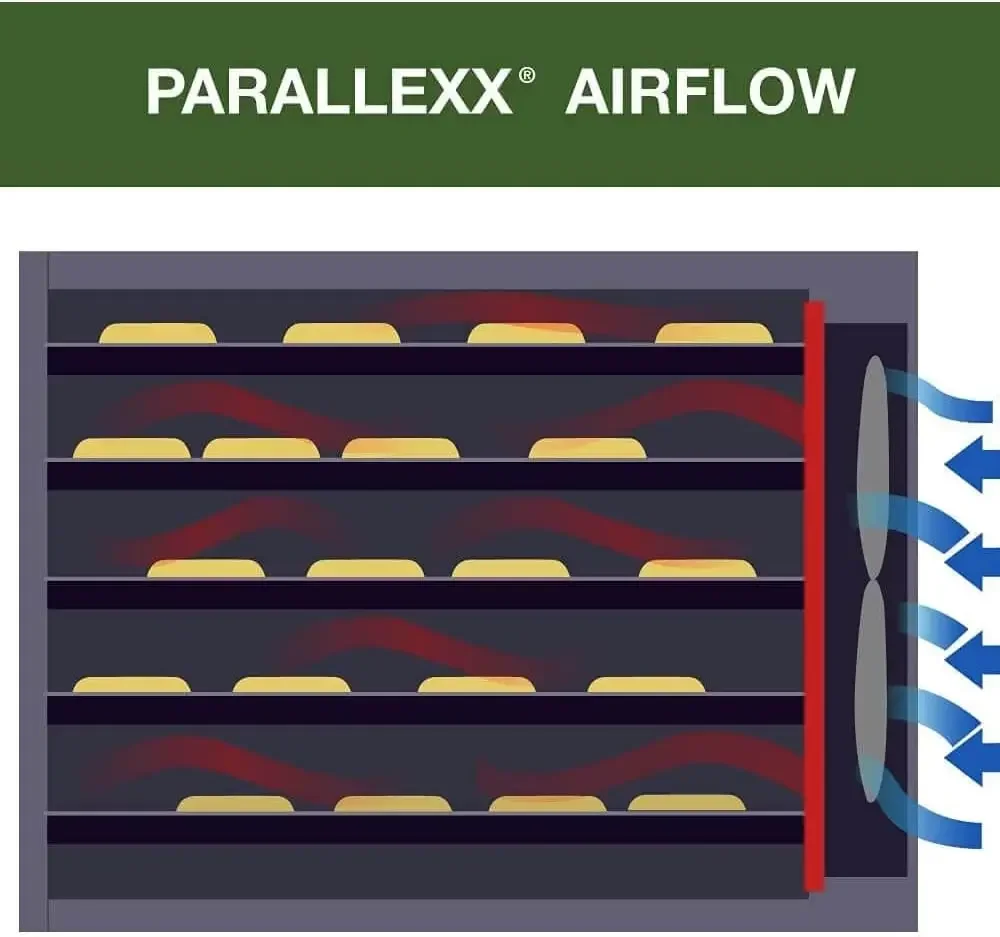 Excalibur 3948CDB Electric Food Dehydrator Machine with 48-Hour Timer, Automatic Shut Off and Temperature Control, 600 W,