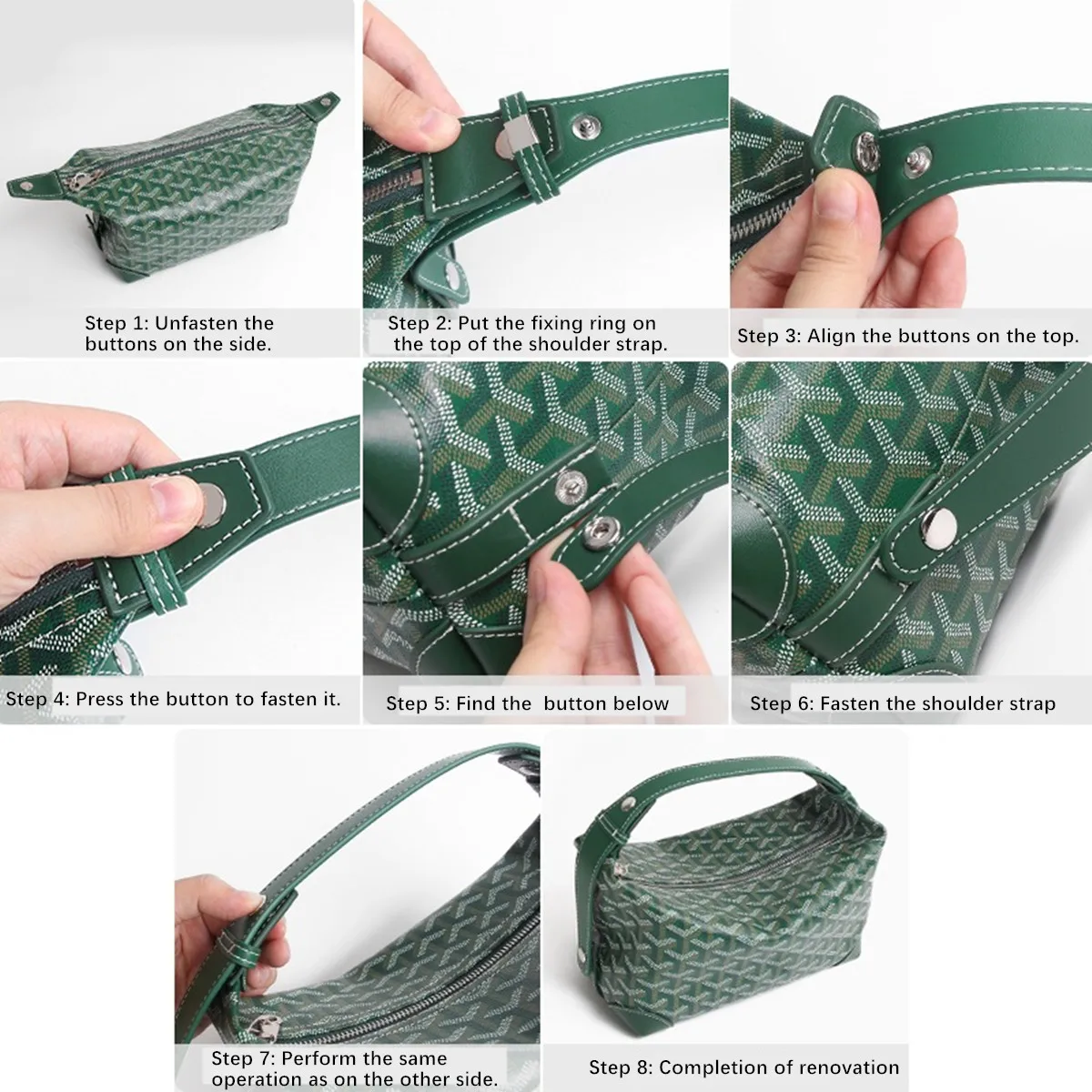 Bag Shoulder Strap Extension For Goyard Bowling 25 Toiletries Bag Handle Replacement Strap Woman's Bag Modification Accessories