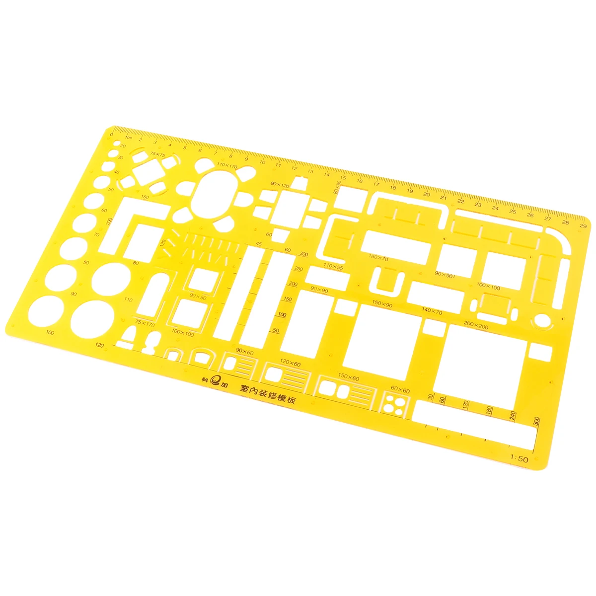 أداة قياس قالب منحنى مسطرة مقياس شفافة لتصميم الرسم المعماري ومشاريع المكاتب المدرسية وصياغة البلاستيك #2