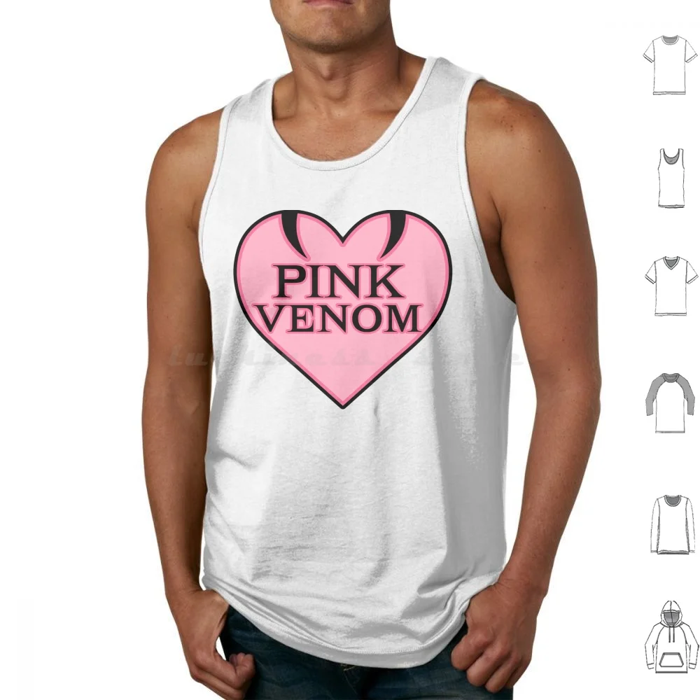 Camisetas sin mangas Pink Venom, chaleco sin mangas Pink Venom, Pink Venom Jisoo Kpop Born Pink Bp Taste That Pink Venom Jennie Lisa Black