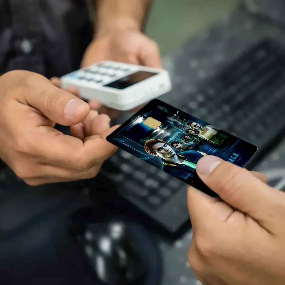 American Suspense TV Riverdale Anime Matte Front Skin Film Sticker Cover For Small Chip Credit Card Debit Card