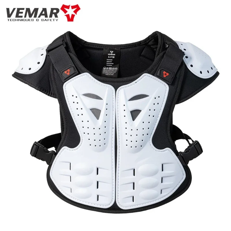 VEMAR Kids Motorcycle Riding Body Armor Anti-fall Children Motocross Back Vest Chest Spine Cycling Armor Protective Gear