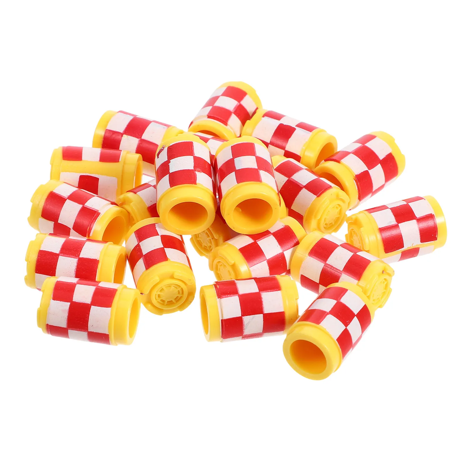 20Pcs Miniature Fire Hydrant Decorations for Bonsai Micro Landscape Flowerpot Tabletop Display Craft Garden Miniatures