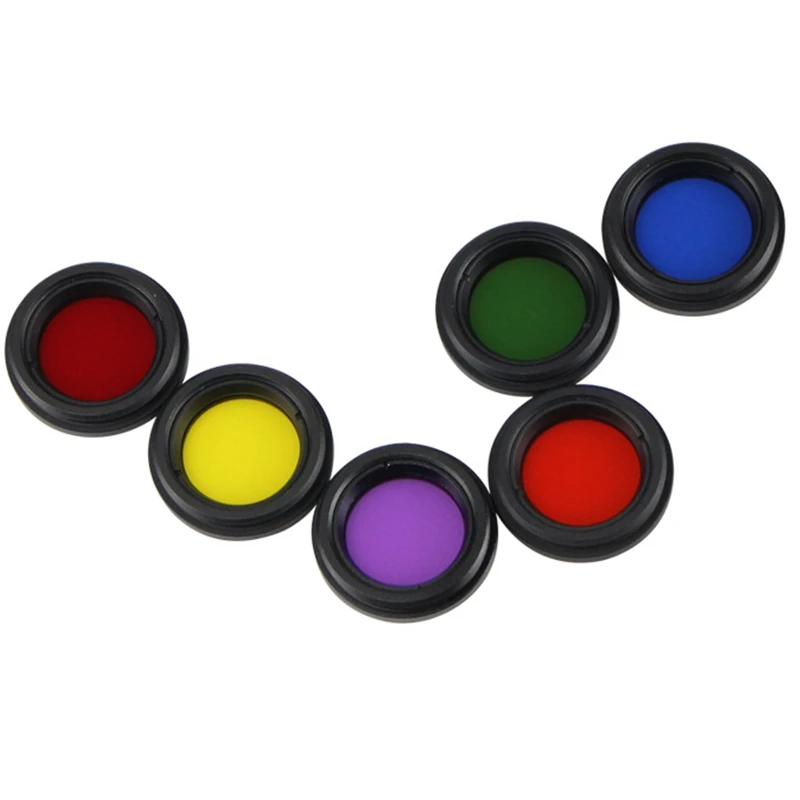 Agnicy Black Dog Series M28.6 Planetary Filter Moon Nebula Filter with Plastic Box 6 Colors Set Optical Acrylic Lens