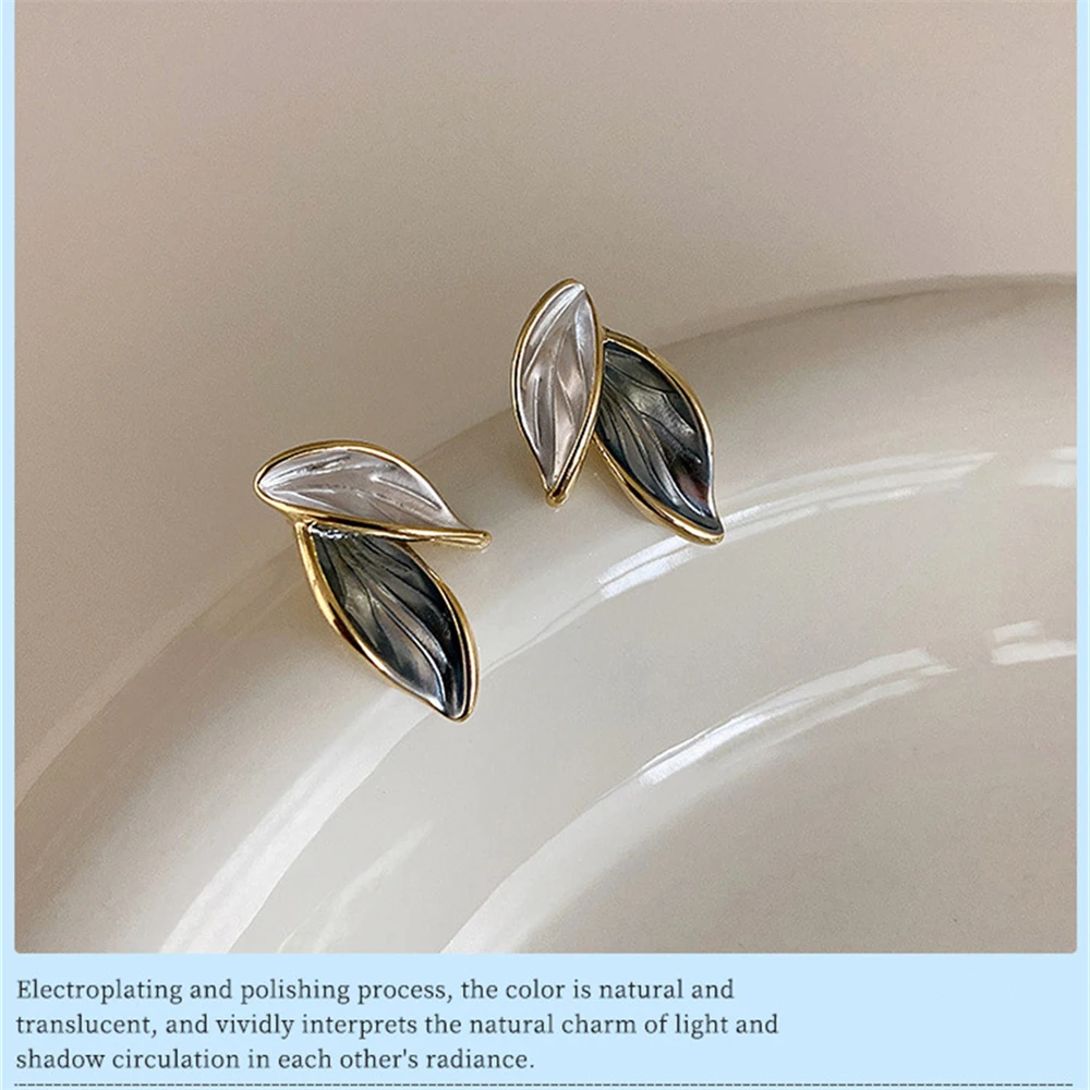Butterfly Pearl Earring Enamel Oil Painting Style 925 Sterling Silver Earrings Women\'s Temperament Retro Elegant Earrings