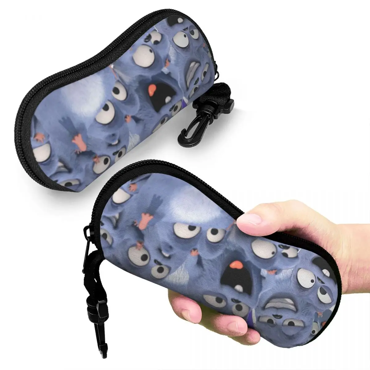 

Animation Grizzy And The Lemmings Cartoon Anime Shell Glasses Case Protector Sunglasses Box Women Men Soft Eyeglass Bag Pouch