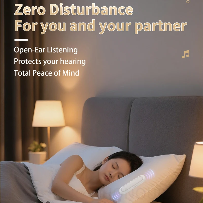 

Беспроводной MP3-плеер, TF-карта, воспроизведение костной проводимости, Bluetooth-динамик под подушкой, помощь во сне, звуковая панель, 30/60 минут, отключение по времени